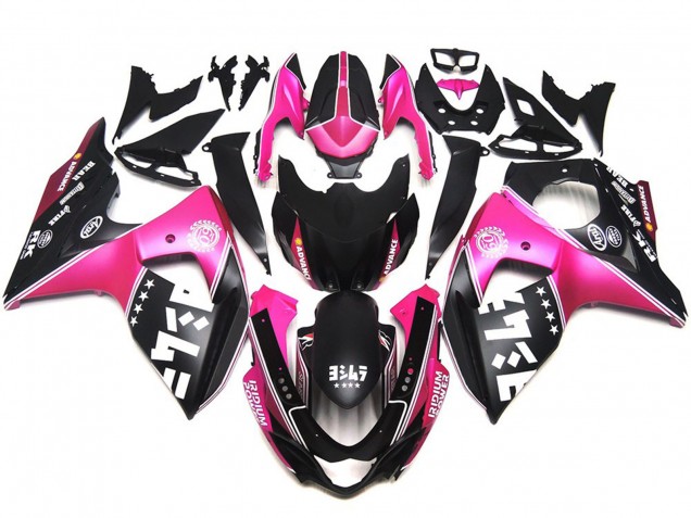 Matte Pink Custom Logos 2009-2016 GSXR 1000 Motorcycle Fairing Matte Pink Custom Logos 2009-2016 GSXR 1000 Motorcycle Fairing
