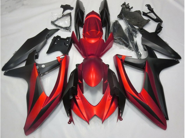 Matte Red No R 2008-2010 GSXR 600-750 Motorcycle Fairing