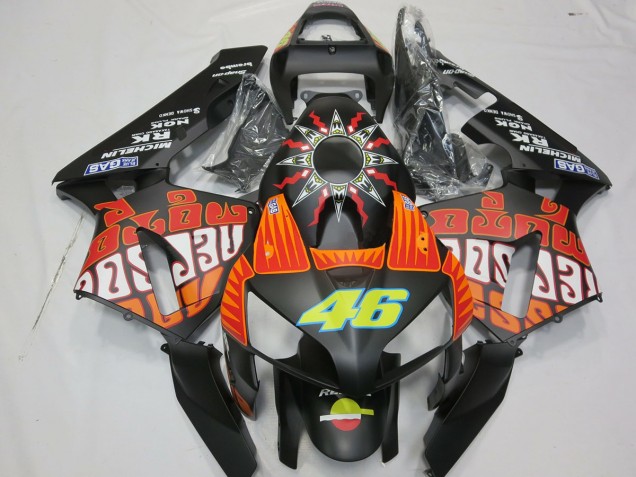 Matte Rossi Design 2003-2004 CBR600RR Motorcycle Fairing Matte Rossi Design 2003-2004 CBR600RR Motorcycle Fairing