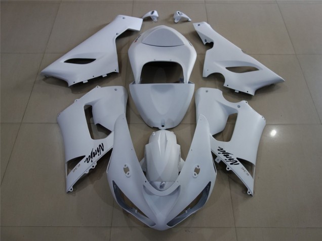 Matte White 2005-2006 ZX6R Motorcycle Fairing Matte White 2005-2006 ZX6R Motorcycle Fairing