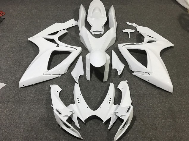 Matte White 2006-2007 GSXR 600-750 Motorcycle Fairing Matte White 2006-2007 GSXR 600-750 Motorcycle Fairing