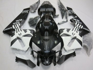 Matte Black & White Punisher Logo 2005-2006 CBR600RR Motorcycle Fairing