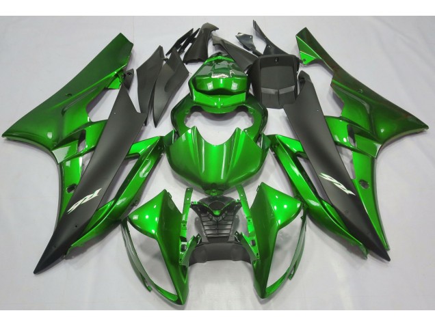 Metallic Green & Black 2006-2007 R6 Motorcycle Fairing Metallic Green & Black 2006-2007 R6 Motorcycle Fairing