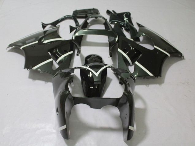 Metallic Grey & Black 2000-2002 ZX6R Motorcycle Fairing Metallic Grey & Black 2000-2002 ZX6R Motorcycle Fairing
