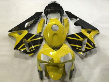 Mustard Yellow & Gloss Black 2003-2004 CBR600RR Motorcycle Fairing