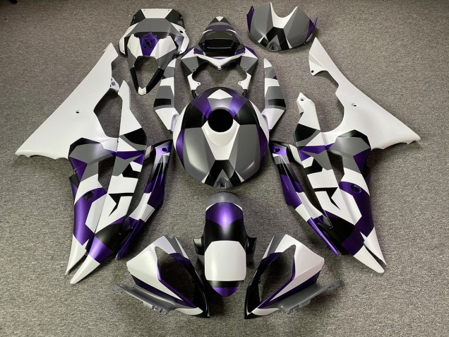 Mystic Purple Snow Camo 2008-2016 R6 Motorcycle Fairing Mystic Purple Snow Camo 2008-2016 R6 Motorcycle Fairing