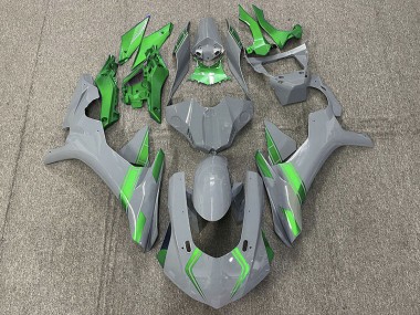 Nardo Grey & Green Accents 2015-2019 R1 Motorcycle Fairing