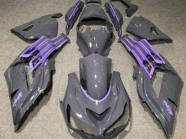 Nardo Grey & Purple 2012-2021 ZX14R Motorcycle Fairing