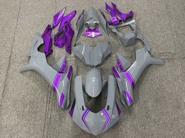 Nardo Grey & Purple Accents 2015-2019 R1 Motorcycle Fairing