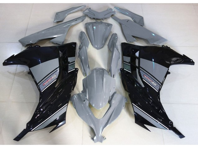 Nardo Grey and Black 2013-2018 Ninja 300 Motorcycle Fairing Nardo Grey and Black 2013-2018 Ninja 300 Motorcycle Fairing