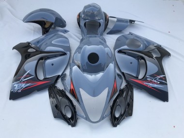Nardo Grey and Black Limited 2008-2020 GSXR 1300 Hayabusa Motorcycle Fairing