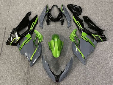 Nardo Grey and Green 2018-2023 Ninja 400 Motorcycle Fairing