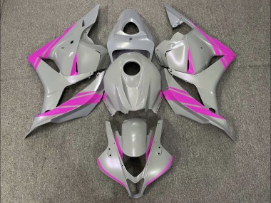 Nardo Grey and Pink 2009-2012 CBR600RR Motorcycle Fairing