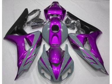 Nardo Grey and Purple 2006-2007 CBR1000RR Motorcycle Fairing