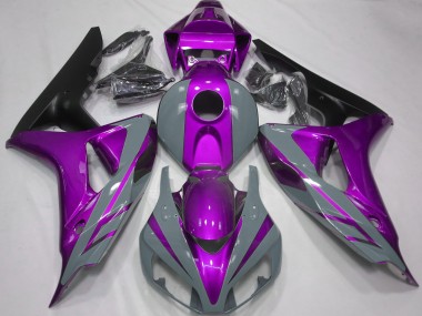 Nardo Grey and Purple 2006-2007 CBR1000RR Motorcycle Fairing