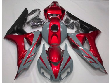 Nardo Grey and Red 2006-2007 CBR1000RR Motorcycle Fairing