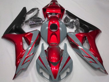 Nardo Grey and Red 2006-2007 CBR1000RR Motorcycle Fairing
