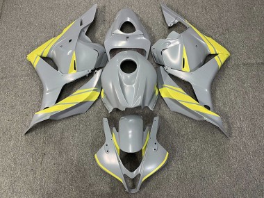 Nardo Grey and Yellow 2009-2012 CBR600RR Motorcycle Fairing