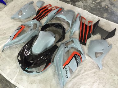 Nardo and Orange Shaggy 2013-2018 ZX6R Motorcycle Fairing