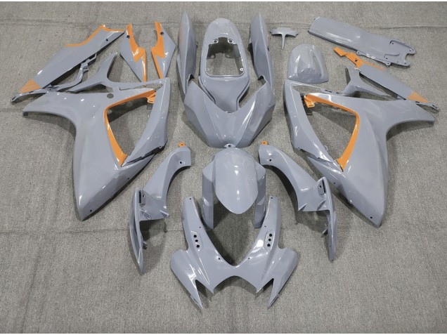 Nardo and Orange Trim 2006-2007 GSXR 600-750 Motorcycle Fairing Nardo and Orange Trim 2006-2007 GSXR 600-750 Motorcycle Fairing