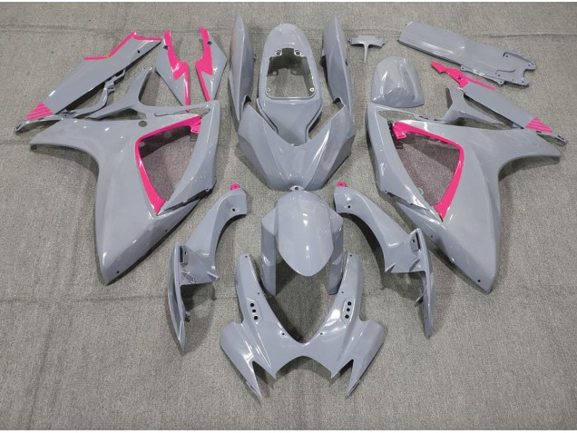 Nardo and Pink Trim 2006-2007 GSXR 600-750 Motorcycle Fairing Nardo and Pink Trim 2006-2007 GSXR 600-750 Motorcycle Fairing