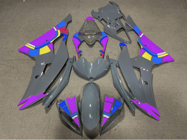 Nardo and Purple Design 2008-2016 R6 Motorcycle Fairing Nardo and Purple Design 2008-2016 R6 Motorcycle Fairing