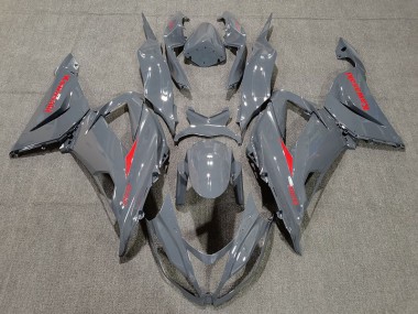 Nardo and Red 2013-2018 ZX6R Motorcycle Fairing