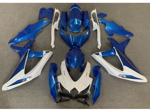 OEM Style Blue and White 2008-2010 GSXR 600-750 Motorcycle Fairing OEM Style Blue and White 2008-2010 GSXR 600-750 Motorcycle Fairing