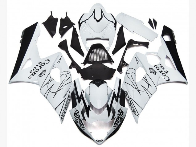 OEM White Corona Style 2005-2006 GSXR 1000 Motorcycle Fairing OEM White Corona Style 2005-2006 GSXR 1000 Motorcycle Fairing
