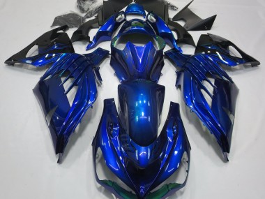 Ocean Blue Gloss 2012-2021 ZX14R Motorcycle Fairing