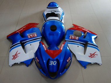 Ocean Blue & Logos 1997-2007 GSXR 1300 Hayabusa Motorcycle Fairing
