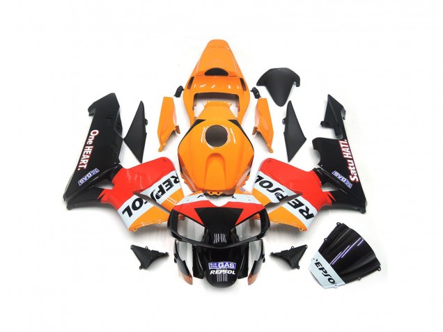 One Heart. Repsol 2003-2004 CBR600RR Motorcycle Fairing One Heart. Repsol 2003-2004 CBR600RR Motorcycle Fairing
