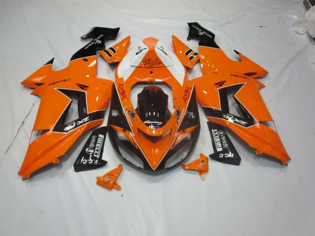 Orange Black 2006-2007 ZX10R Motorcycle Fairing Orange Black 2006-2007 ZX10R Motorcycle Fairing