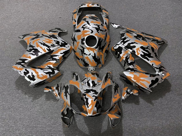 Orange Camo 2002-2012 VFR800 Motorcycle Fairing Orange Camo 2002-2012 VFR800 Motorcycle Fairing