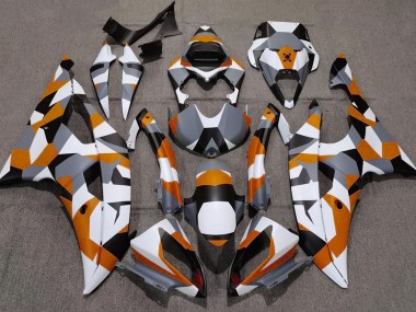 Orange Camo Plain 2008-2016 R6 Motorcycle Fairing