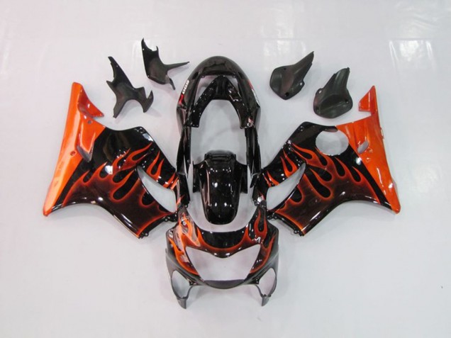 Orange Flame 1999-2000 CBR600 F4 Motorcycle Fairing Orange Flame 1999-2000 CBR600 F4 Motorcycle Fairing