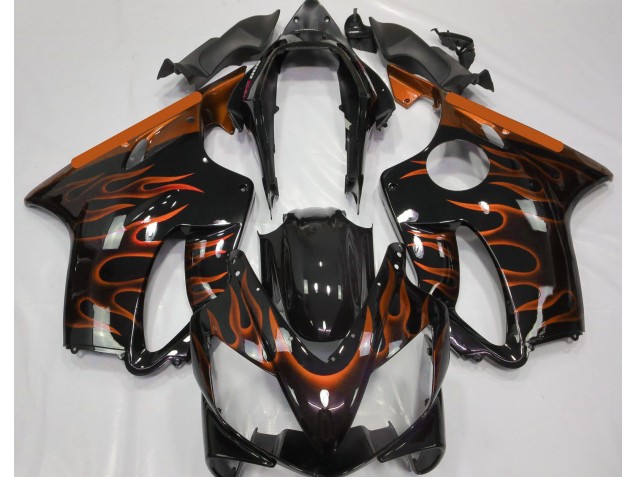 Orange Flame 2004-2007 CBR600 F4i Motorcycle Fairing