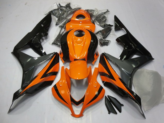 Orange Grey and Black 2007-2008 CBR600RR Motorcycle Fairing Orange Grey and Black 2007-2008 CBR600RR Motorcycle Fairing