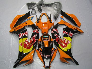 Orange Red bull 2011-2015 ZX10R Motorcycle Fairing