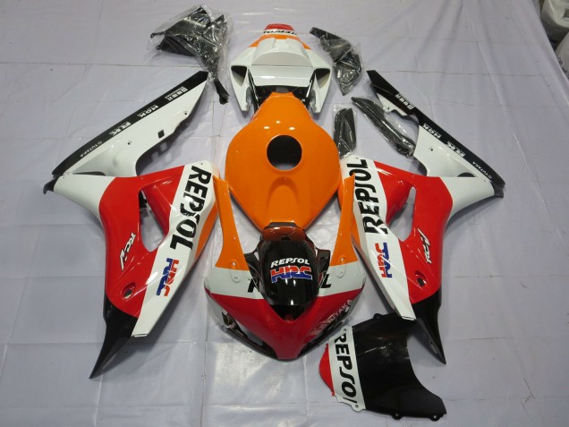Orange Repsol 2006-2007 CBR1000RR Motorcycle Fairing Orange Repsol 2006-2007 CBR1000RR Motorcycle Fairing