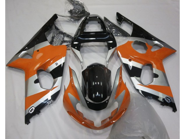 Orange Silver OEM Style 2000-2002 GSXR 1000 Motorcycle Fairing Orange Silver OEM Style 2000-2002 GSXR 1000 Motorcycle Fairing
