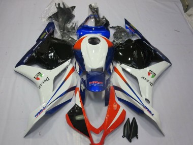 Orange and Blue 2009-2012 CBR600RR Motorcycle Fairing