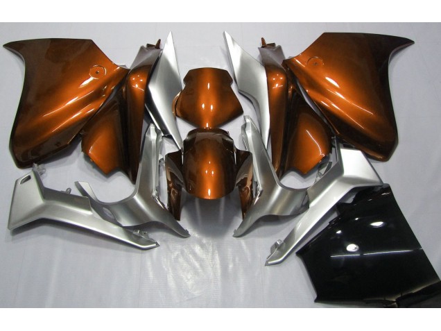 Orange and Silver 2010-2013 VFR1200 Motorcycle Fairing Orange and Silver 2010-2013 VFR1200 Motorcycle Fairing