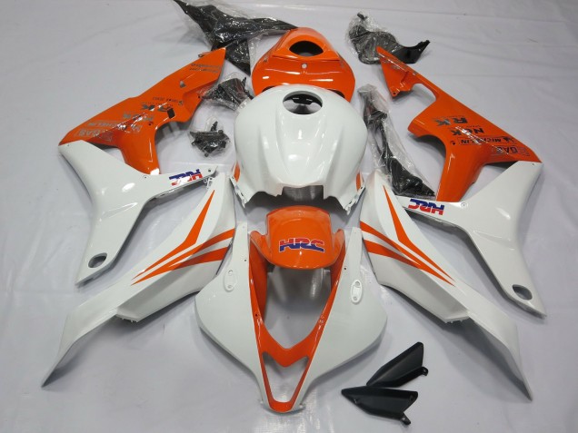 Orange and White HRC- CBR600RR 07-08 2007-2008 CBR600RR Motorcycle Fairing Orange and White HRC- CBR600RR 07-08 2007-2008 CBR600RR Motorcycle Fairing