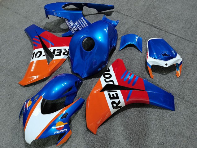 Pearl Blue Repsol Style 2008-2011 CBR1000RR Motorcycle Fairing Pearl Blue Repsol Style 2008-2011 CBR1000RR Motorcycle Fairing