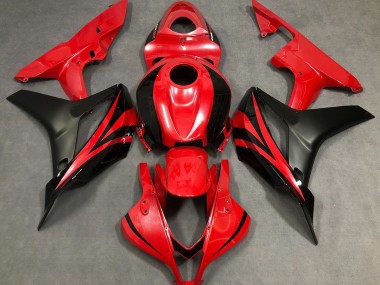 Pearl Red & Black 2007-2008 CBR600RR Motorcycle Fairing