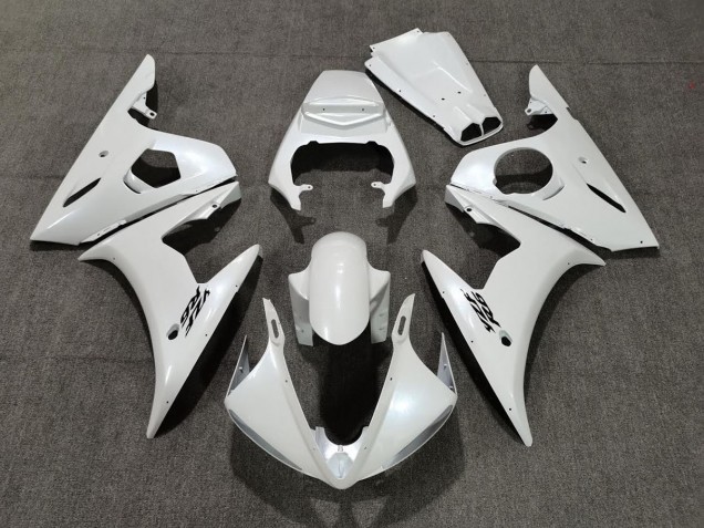 Pearl White 2005 R6 Motorcycle Fairing Pearl White 2005 R6 Motorcycle Fairing
