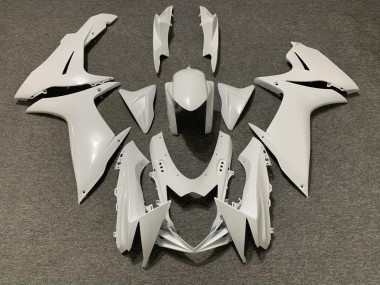 Pearl White 2011-2024 GSXR 600-750 Motorcycle Fairing