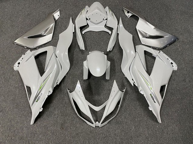 Pearl White 2013-2018 ZX6R Motorcycle Fairing Pearl White 2013-2018 ZX6R Motorcycle Fairing