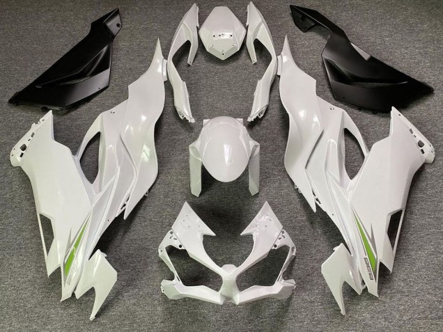 Pearl White 2019-2023 ZX6R Motorcycle Fairing Pearl White 2019-2023 ZX6R Motorcycle Fairing